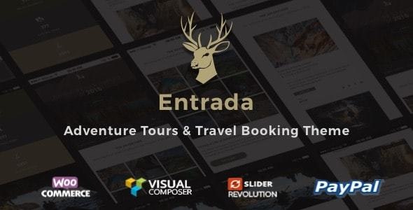 Tema WordPress de reserva de viagens de entrada